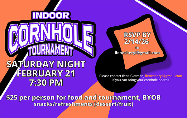 Join us to toss some beanbags!