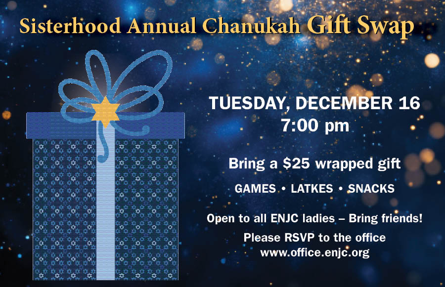 Sisterhood's Annual Chanukah Swap